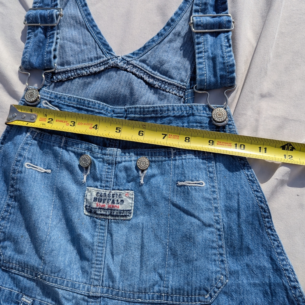 MAKE OFFER! Vintage 80s Classic Buffalo Blue Jean Overalls by David Bitton - Picture 9 of 16